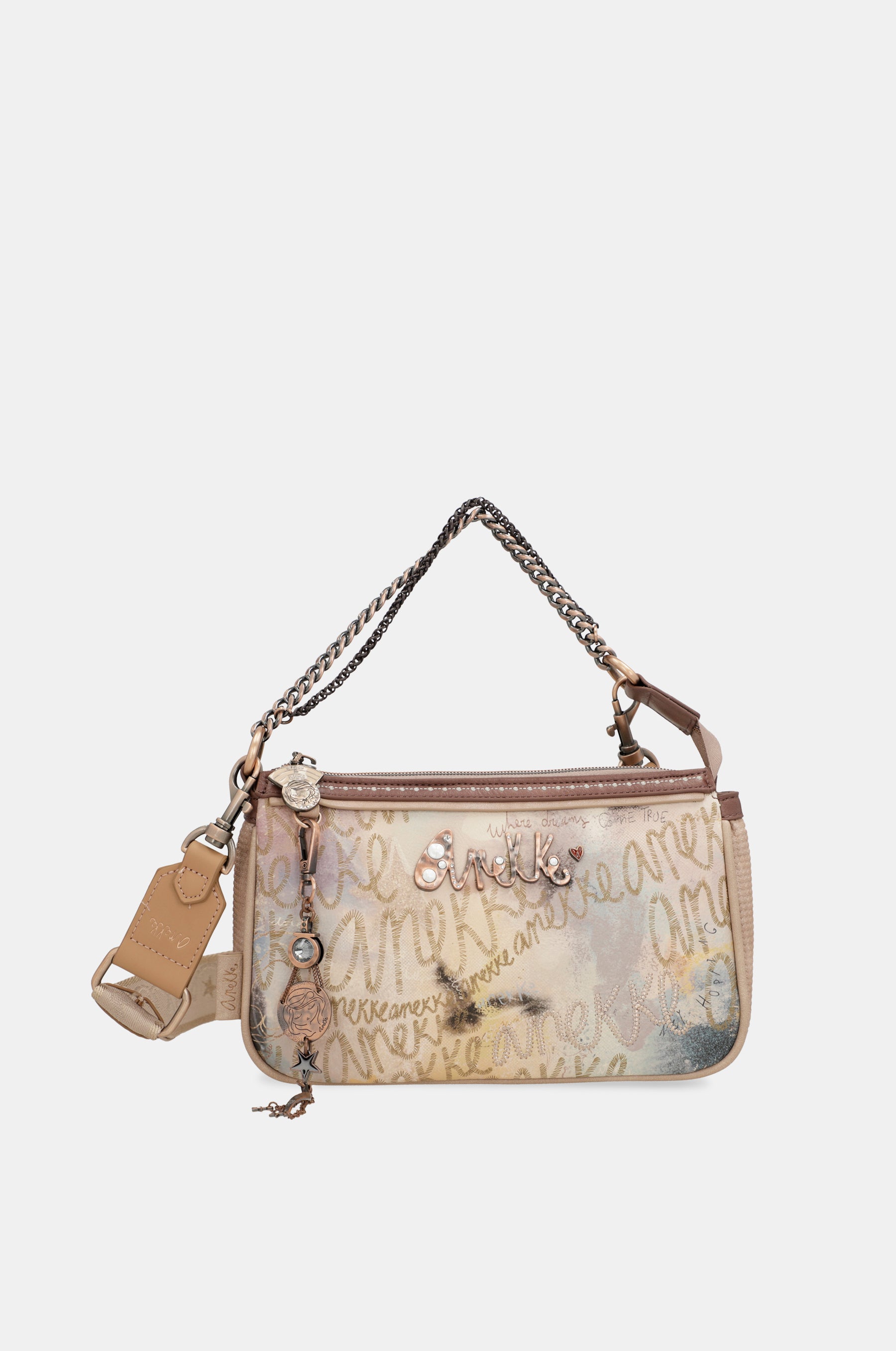Baguette-Tasche mit Stars