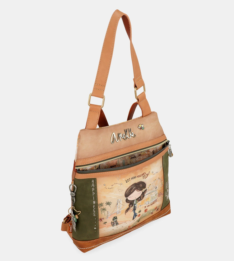 Anekke Peace & Love Kamel Anti-Diebstahl-Rucksack