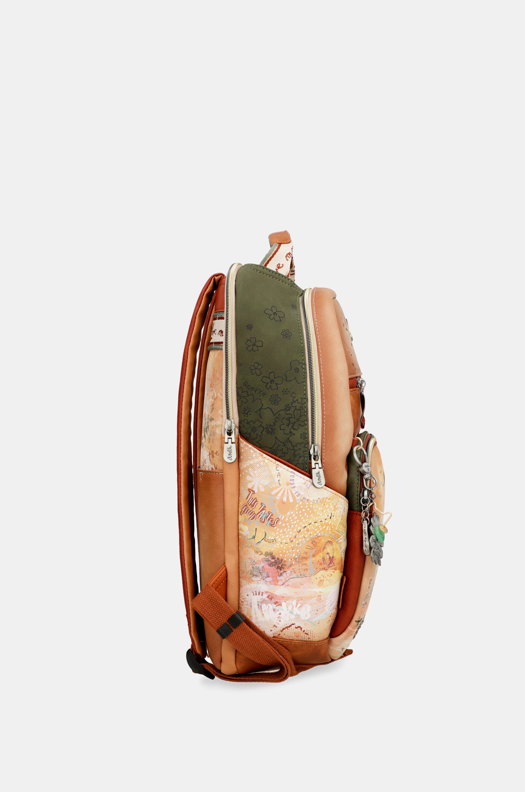 Peace & Love – Schulrucksack in Kamel