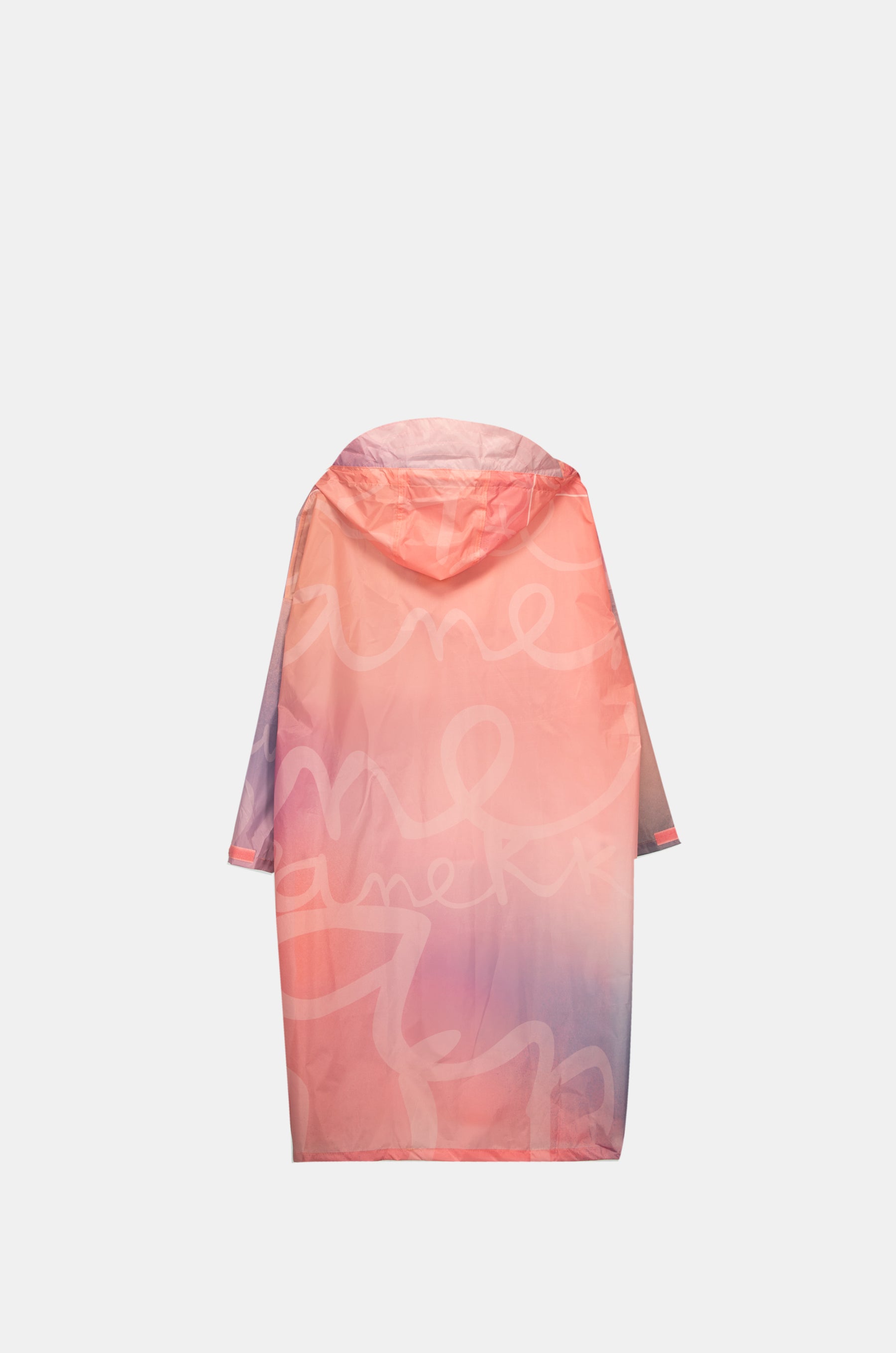Faltbare rosa Regenjacke