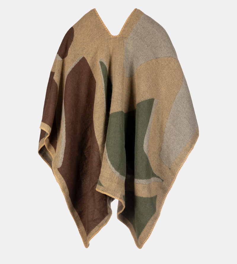 Anekke bedruckter Poncho