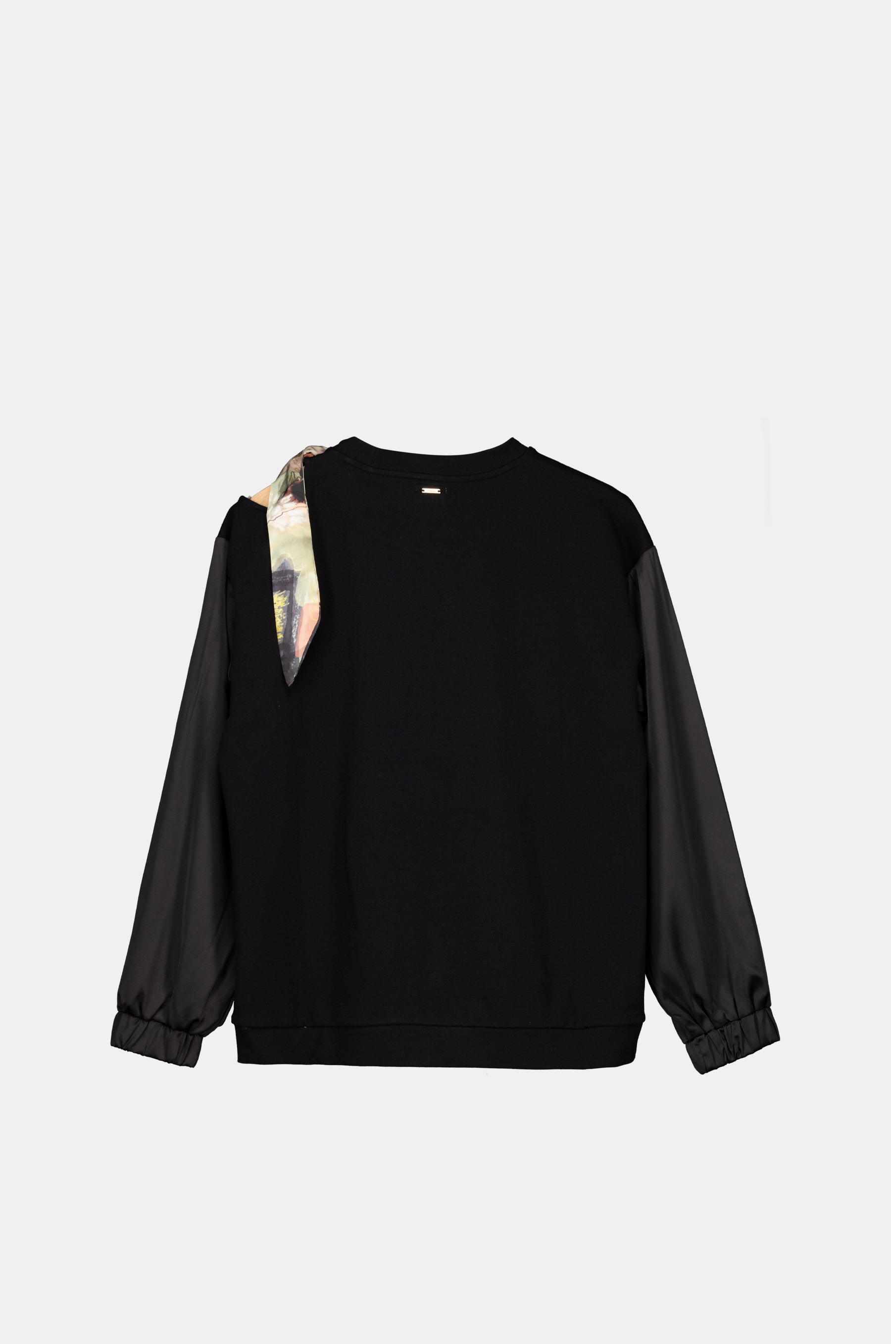 Schwarzes Sweatshirt mit Cut-outs