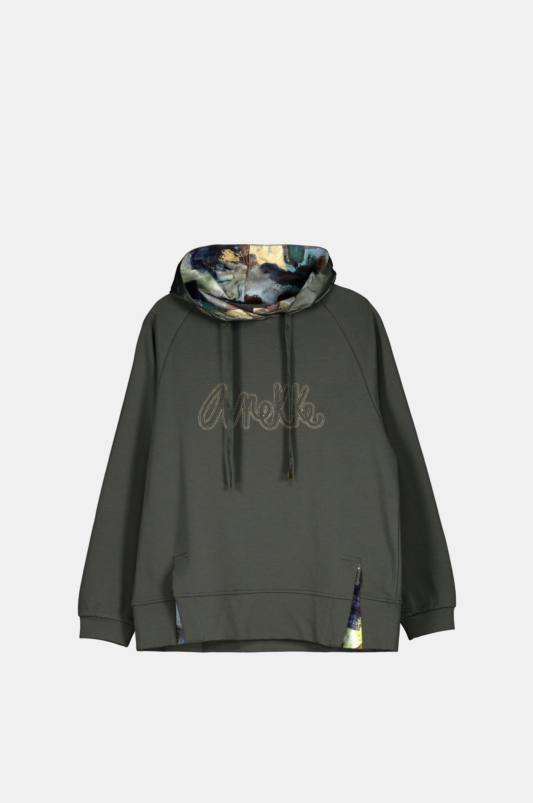 Grüner Kapuzenpullover