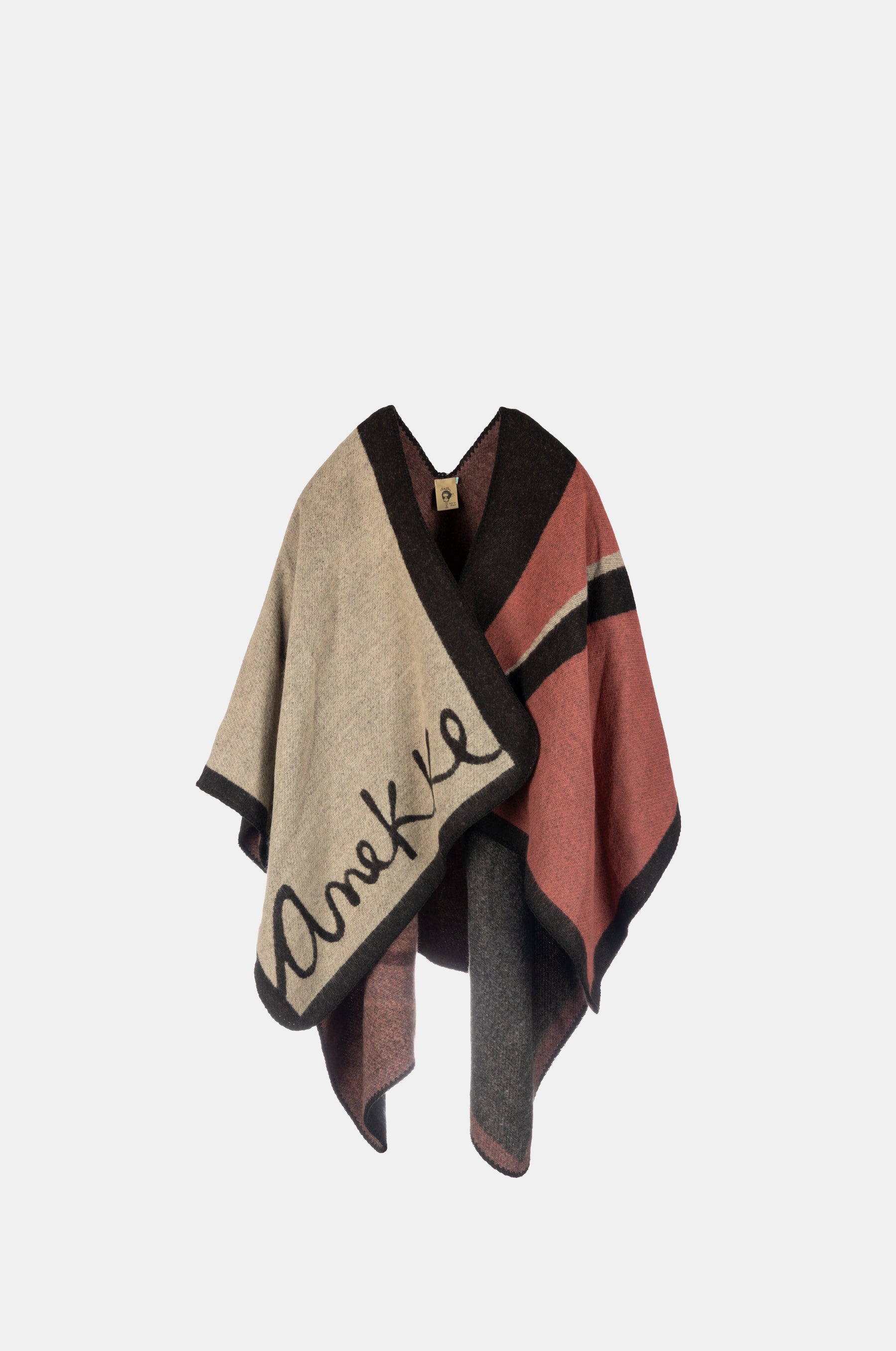 Anekke bedruckter Poncho