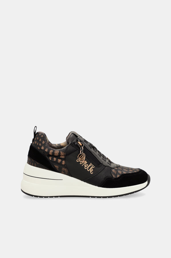Schwarze Sneakers mit Keilabsatz von Dreams