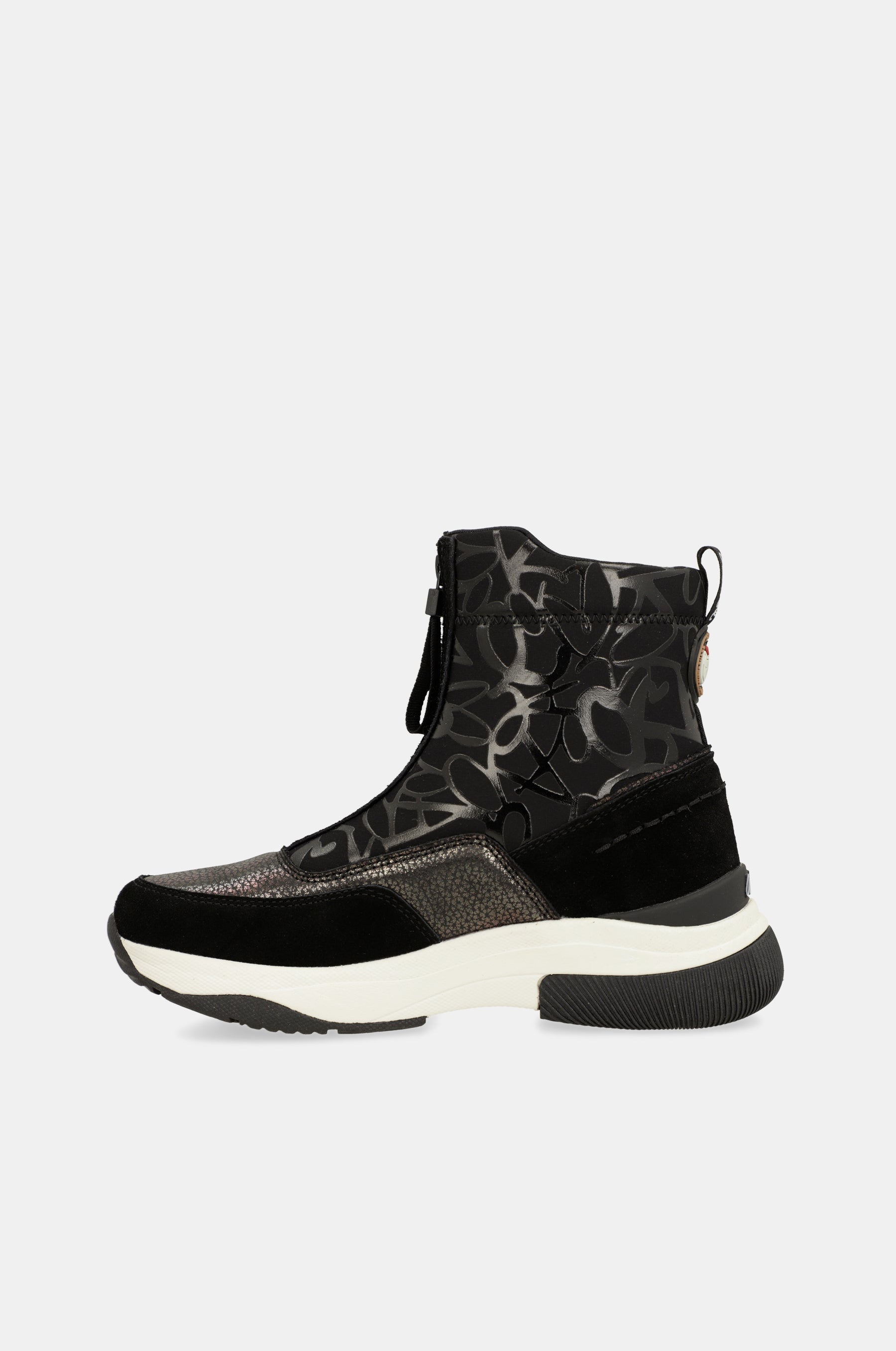 Elegante schwarze sportliche Stiefelette