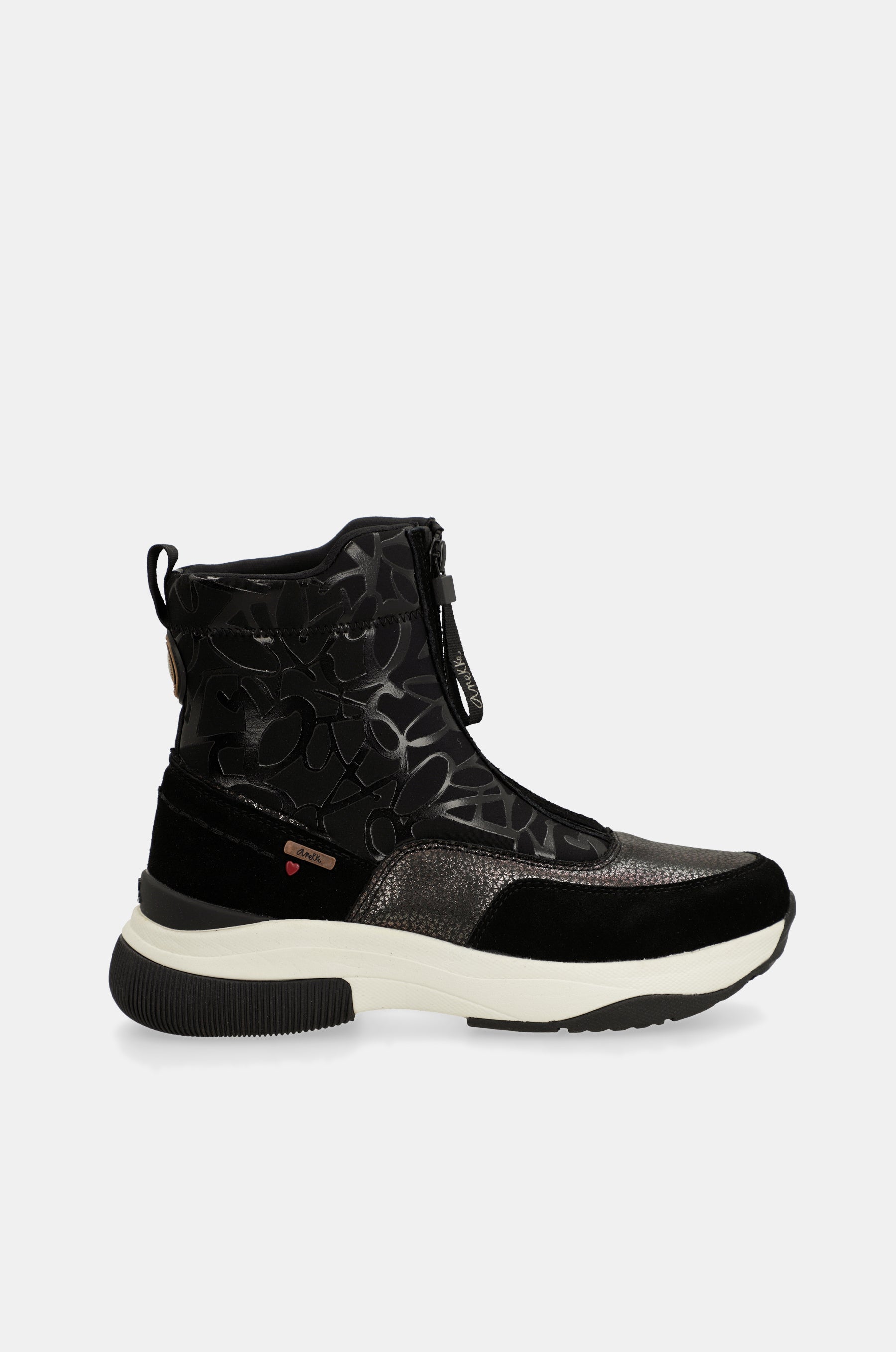 Elegante schwarze sportliche Stiefelette