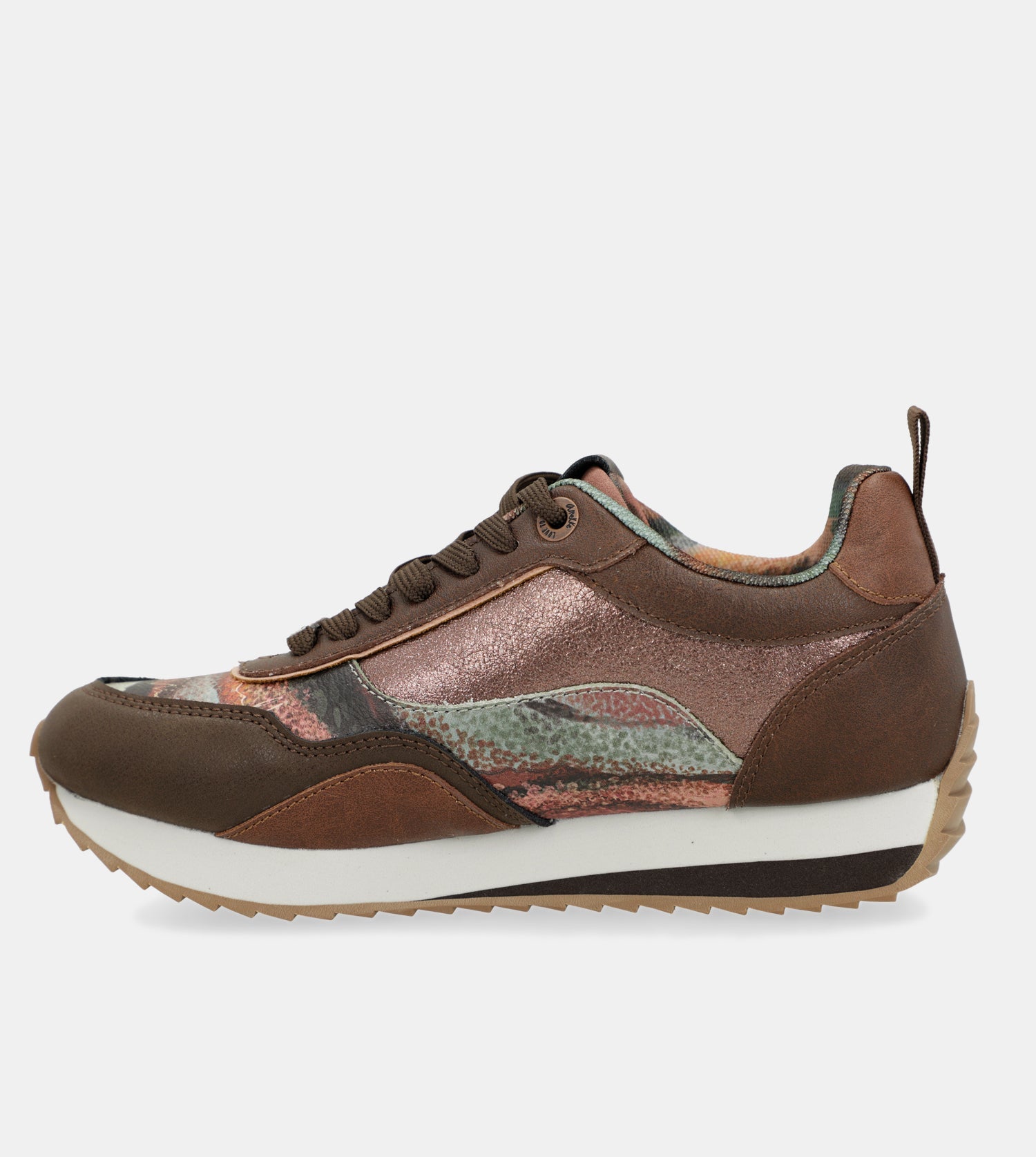 Sneaker mit Reise-Print