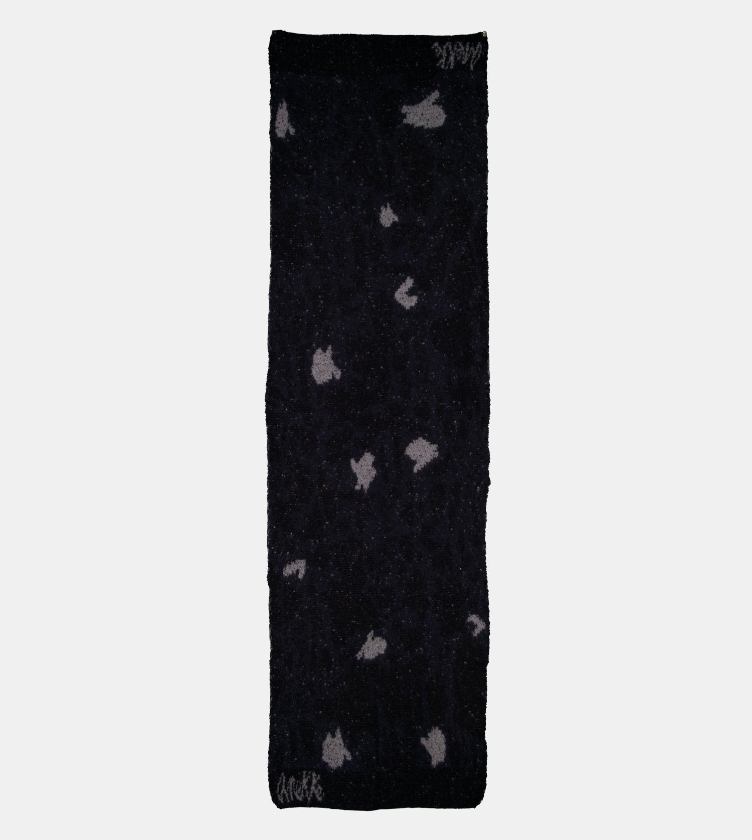 Schwarzer Strickschal