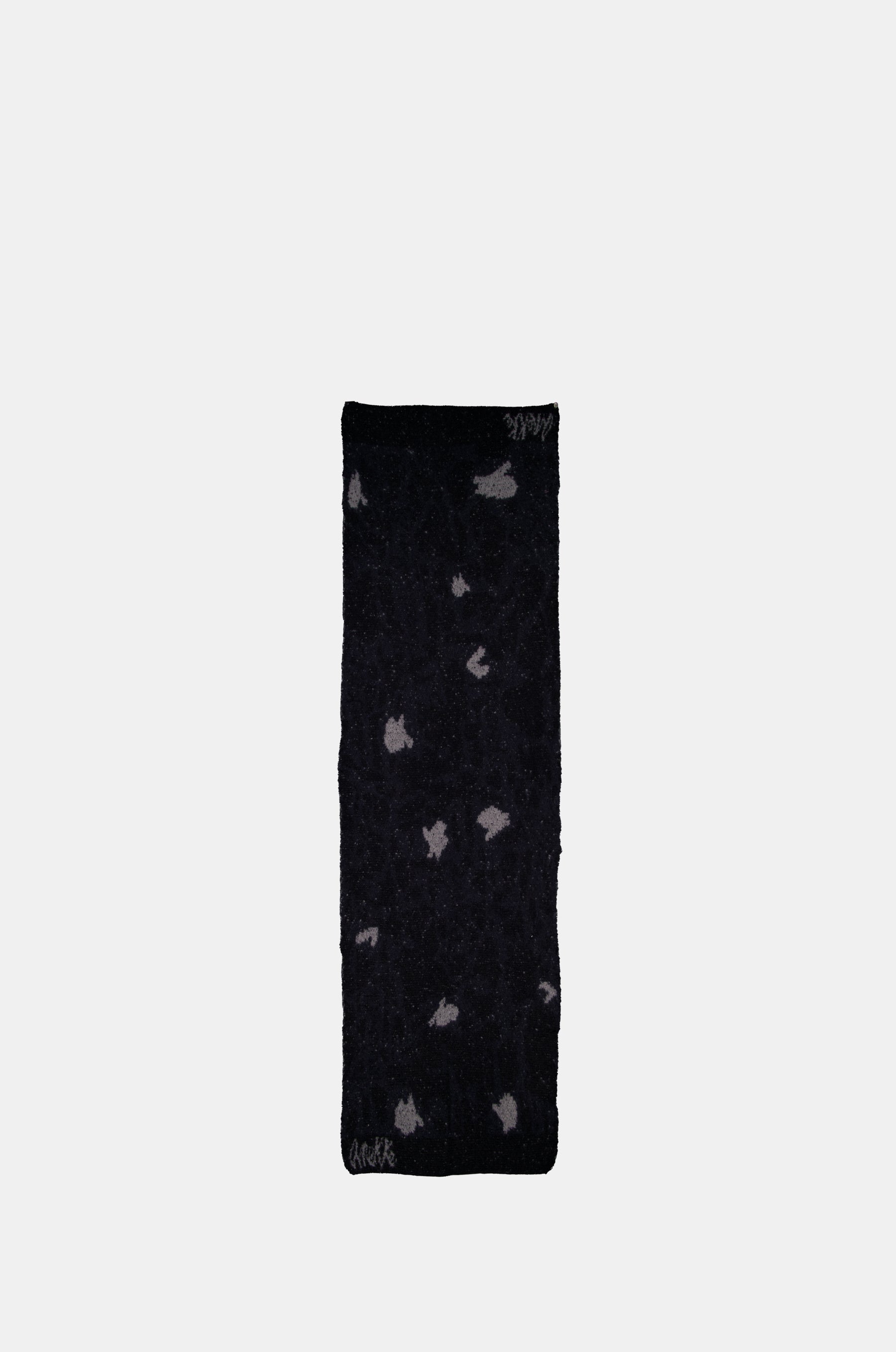 Schwarzer Strickschal