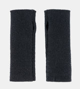 Schwarze Strickhandschuhe