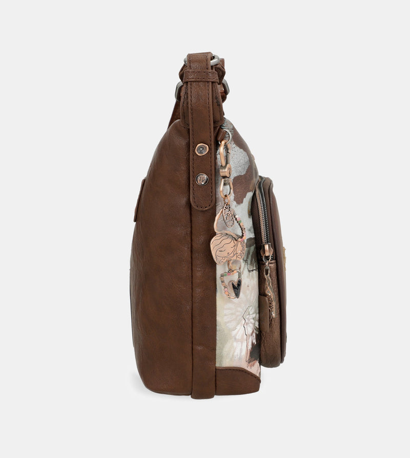 Große Umhängetasche Outer mit Taschen