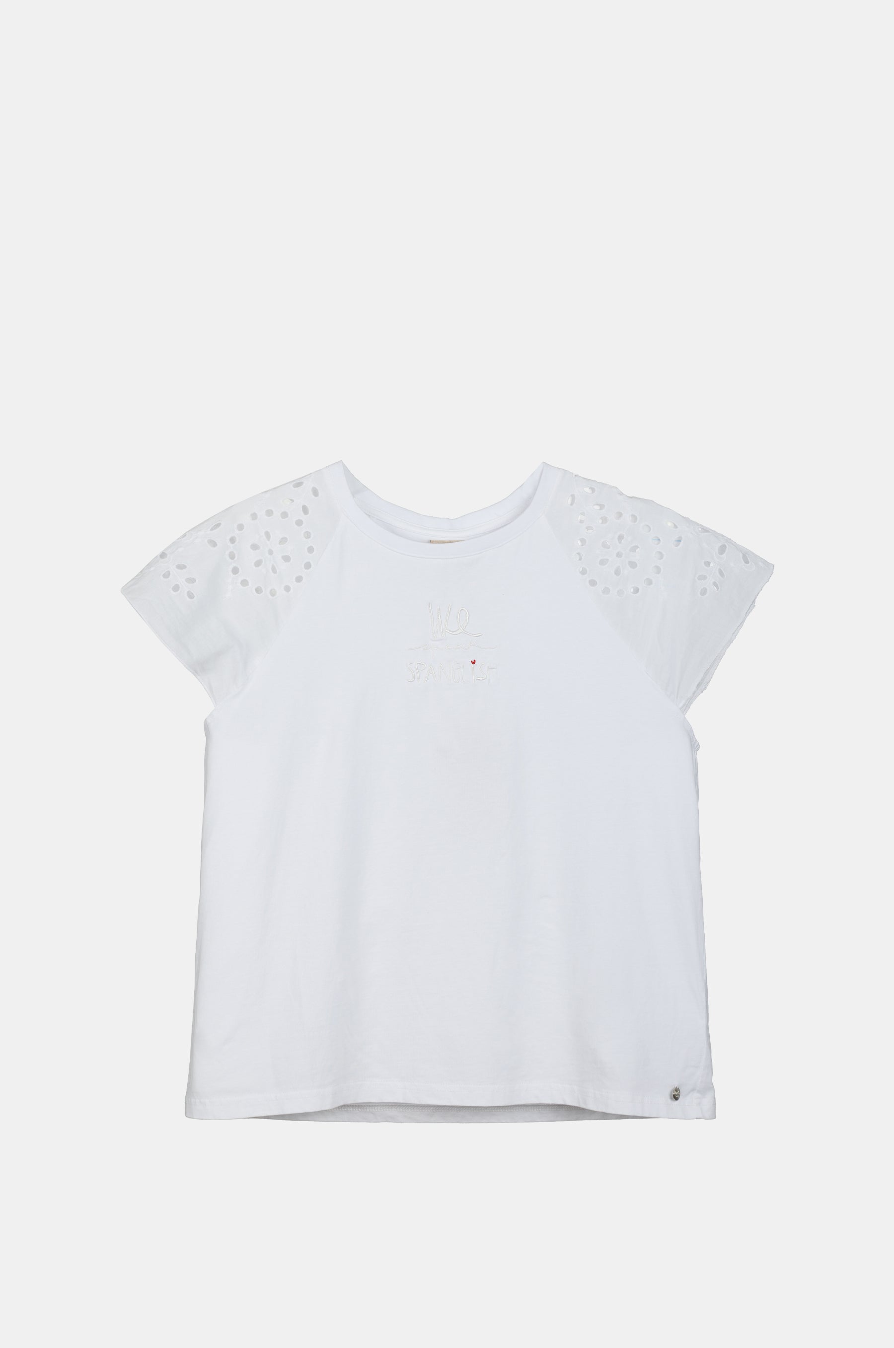 Weißes Kurzarm-T-Shirt Anekke