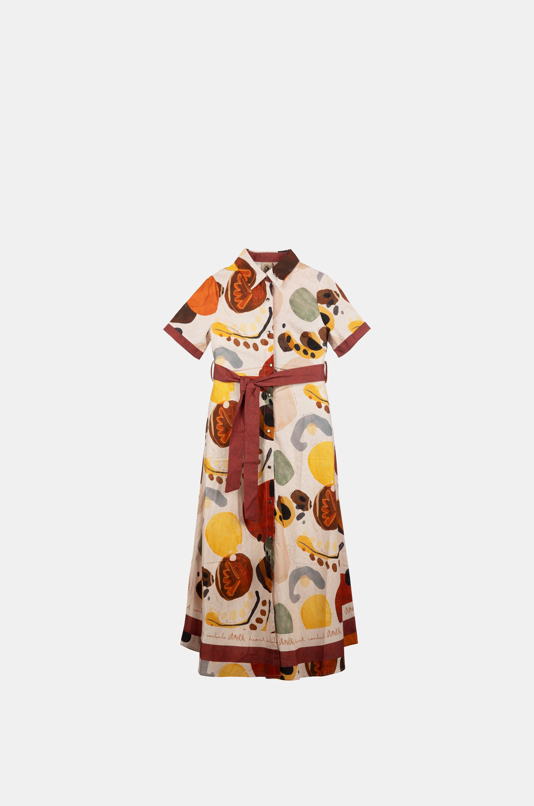 Langes Kurzarmkleid Alma