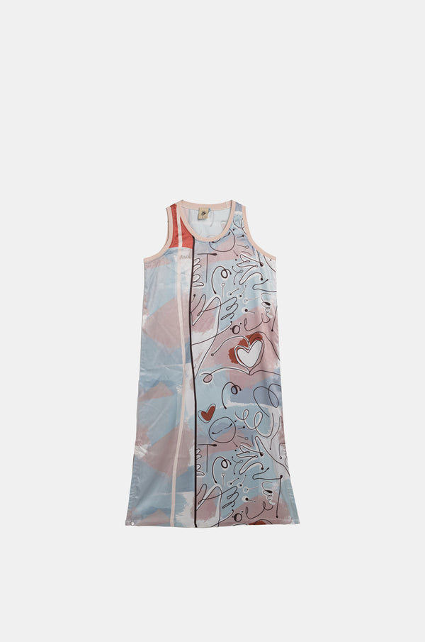 Langes ärmelloses Kleid Alma