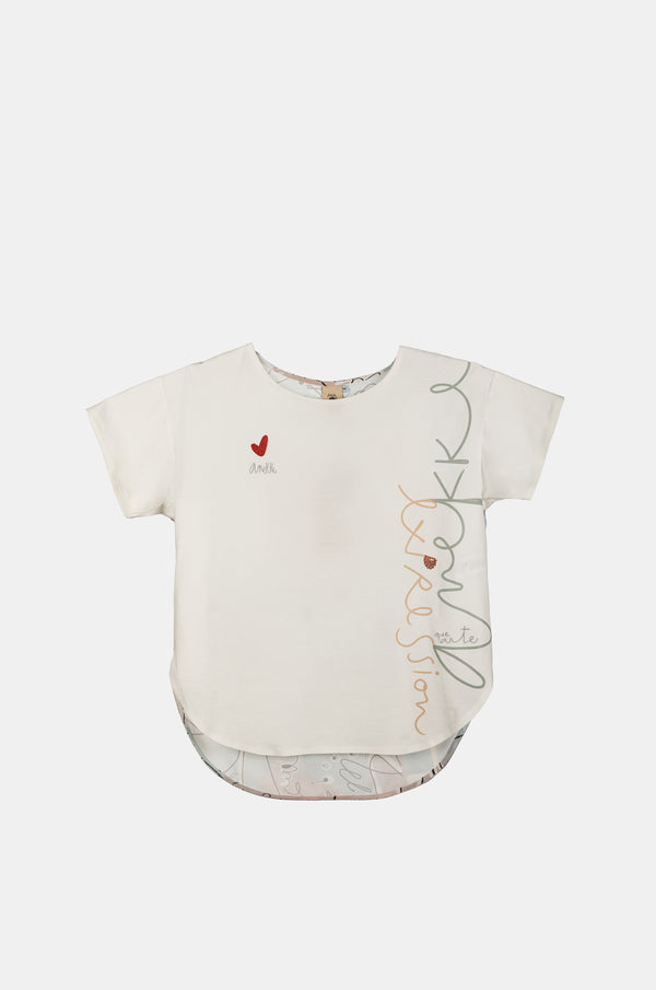 Bedrucktes Kurzarm-T-Shirt Alma