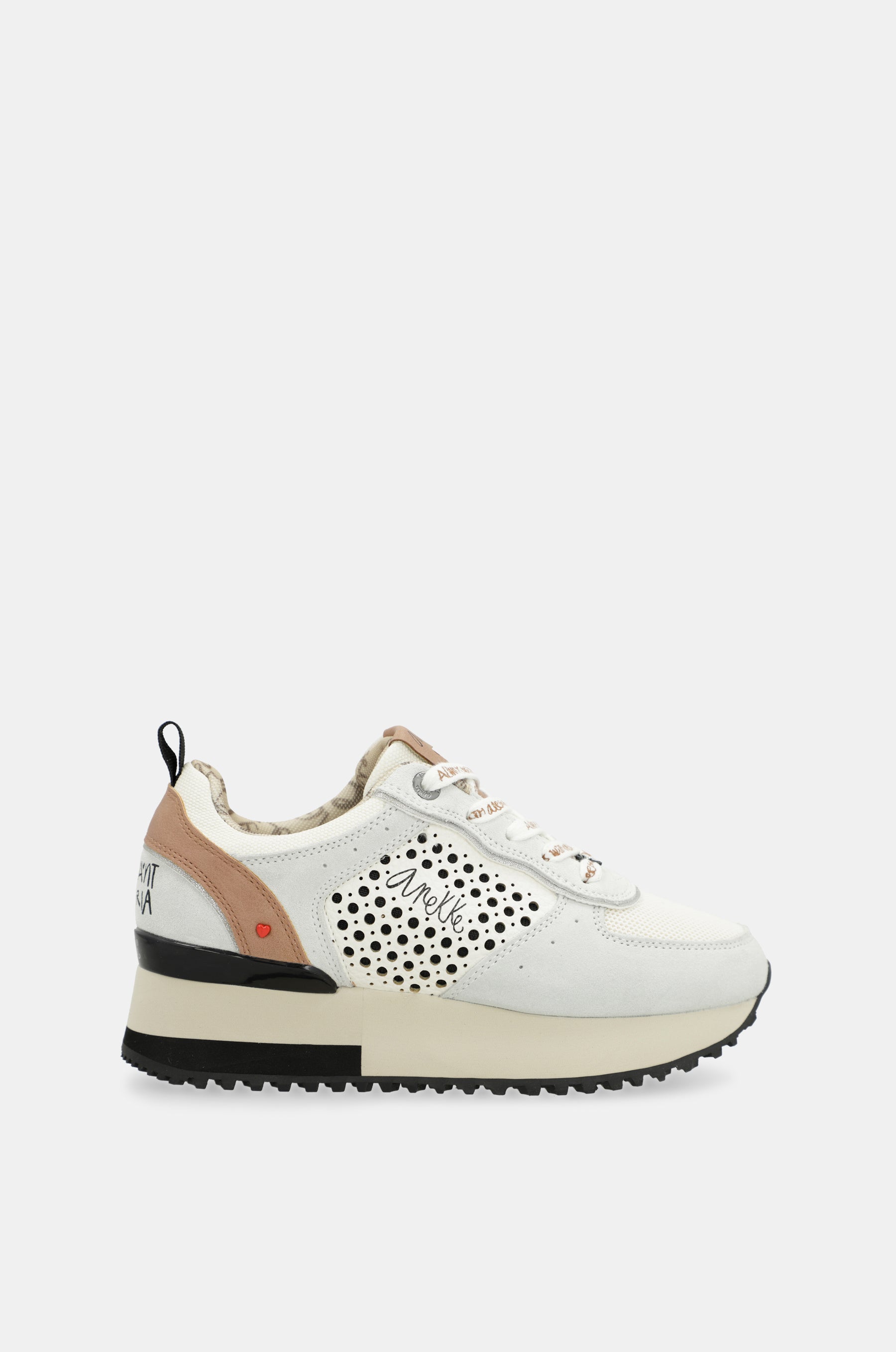 Graue Plattform-Sneakers
