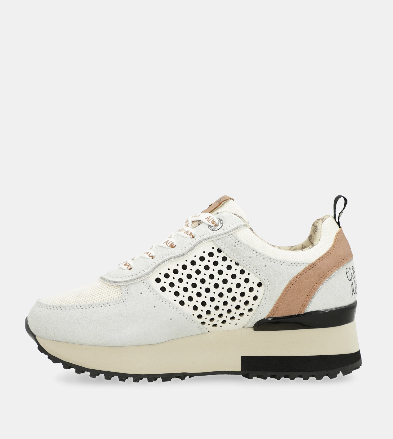 Graue Plattform-Sneakers