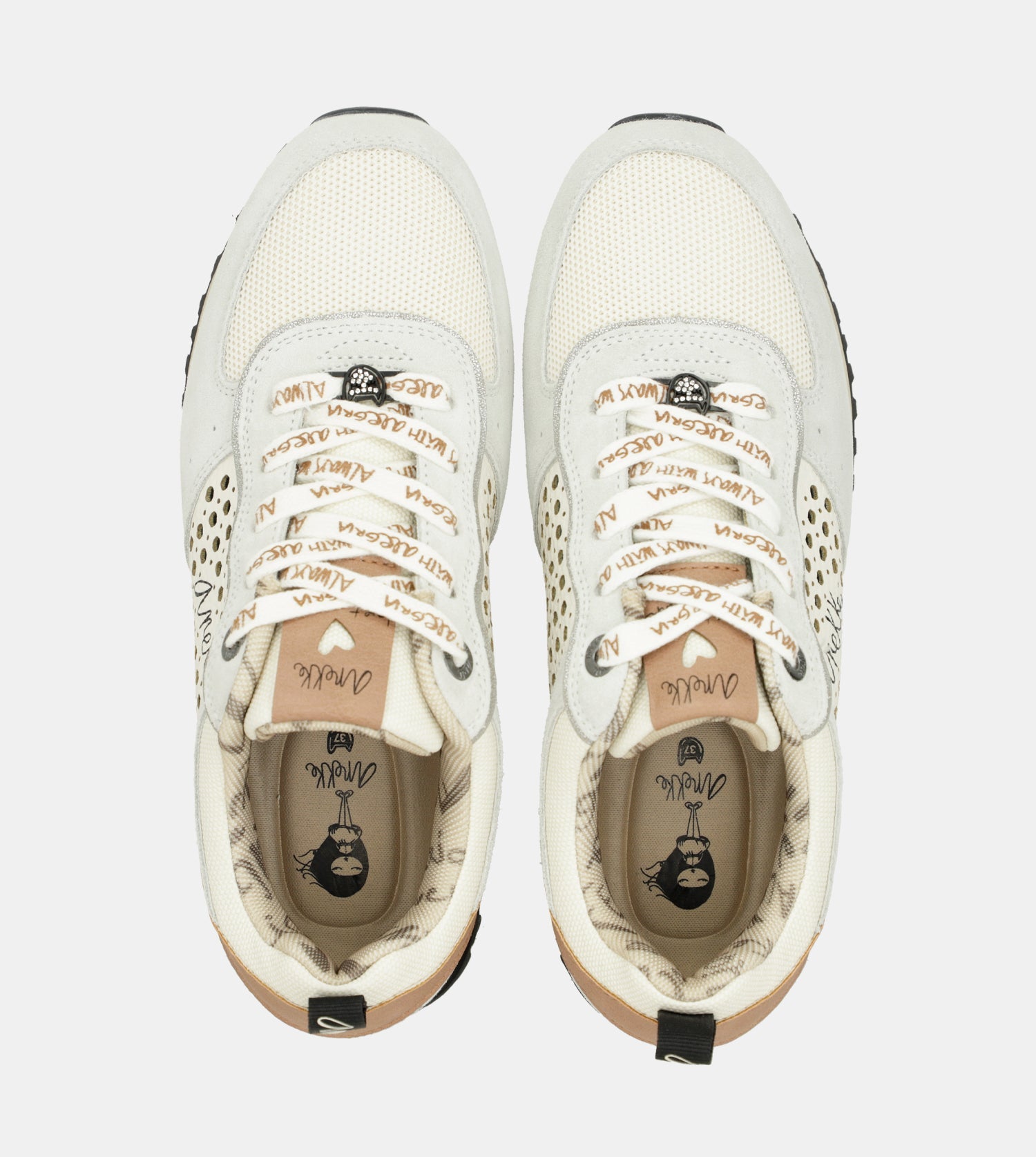 Graue Plattform-Sneakers