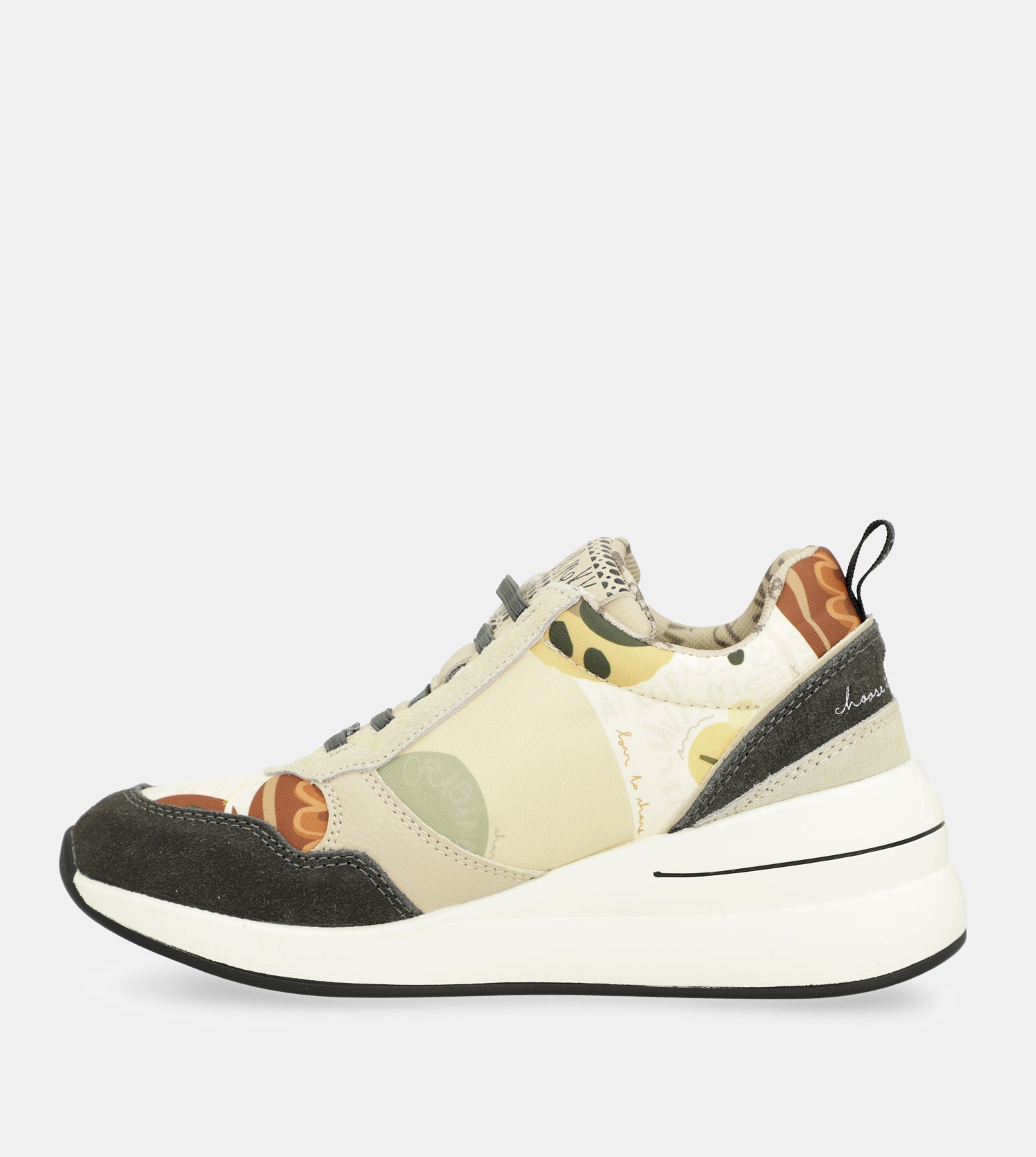 Mehrfarbige Keil-Sneakers