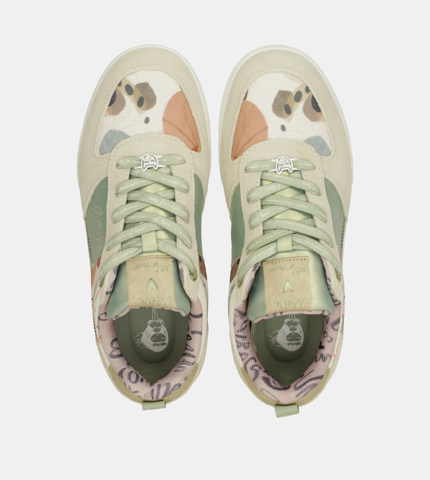 Grüne Retro-Sneakers