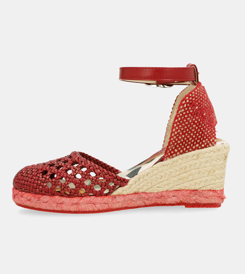 Rote Keilsandalen Alma