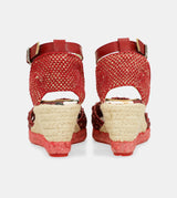 Rote Keilsandalen Alma