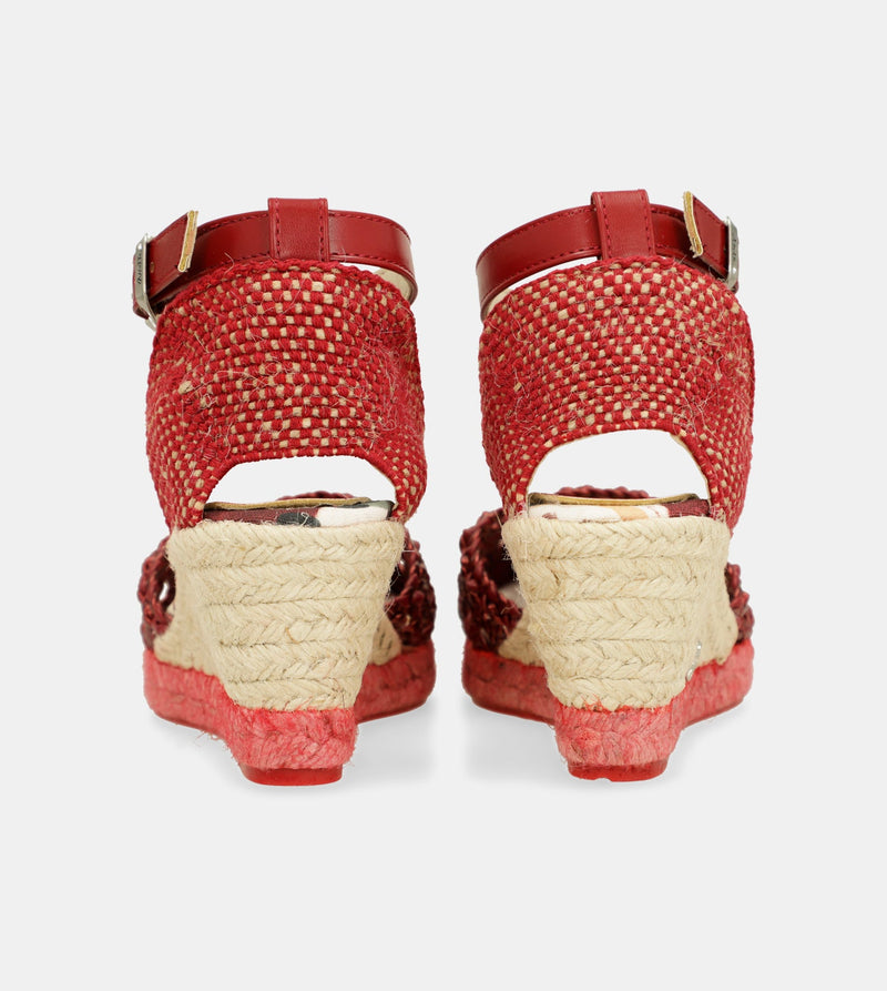 Rote Keilsandalen Alma