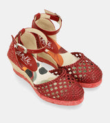 Rote Keilsandalen Alma