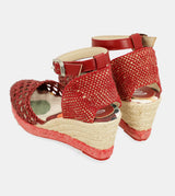 Rote Keilsandalen Alma