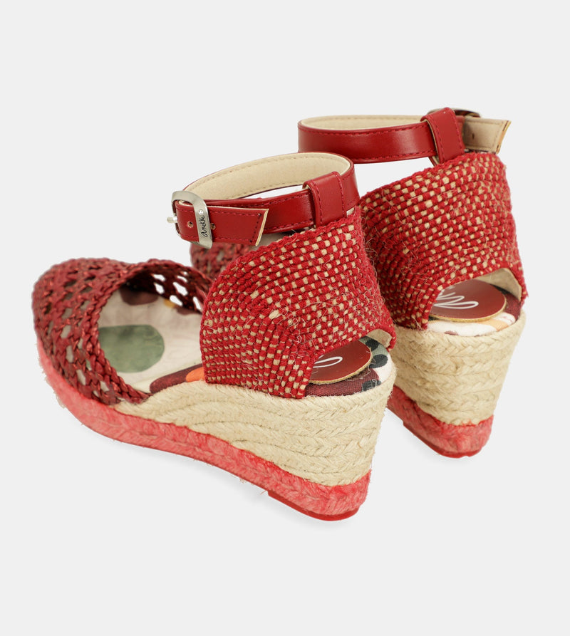 Rote Keilsandalen Alma