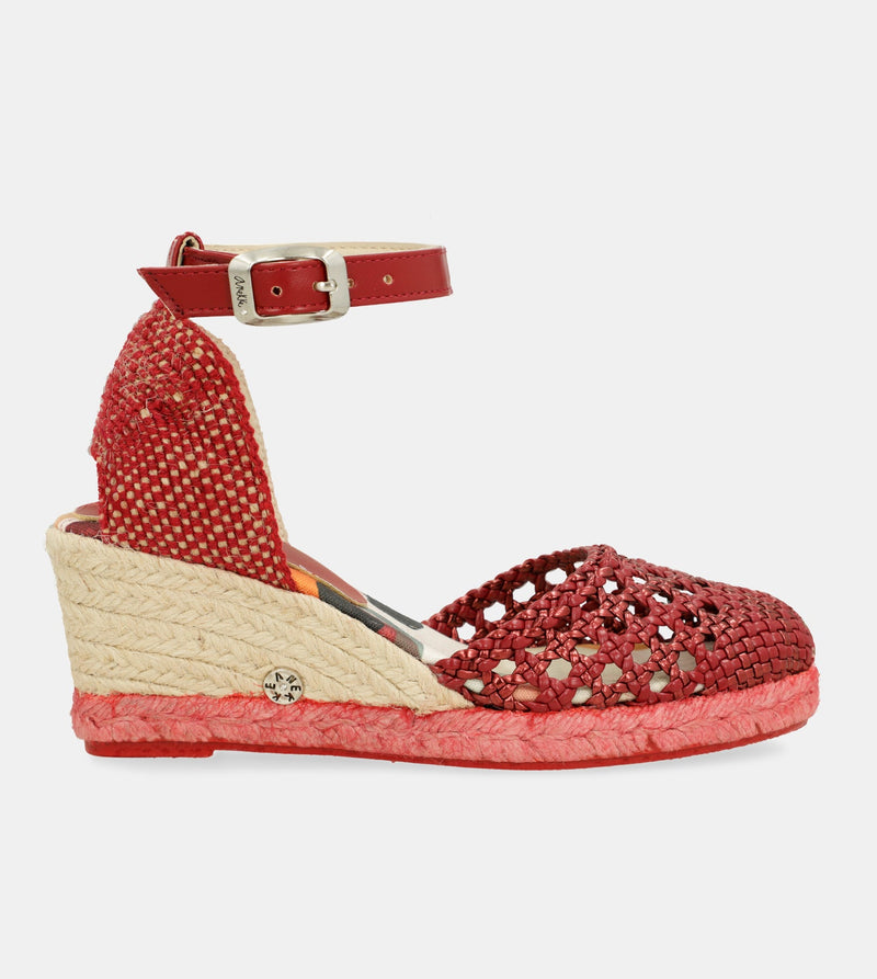 Rote Keilsandalen Alma