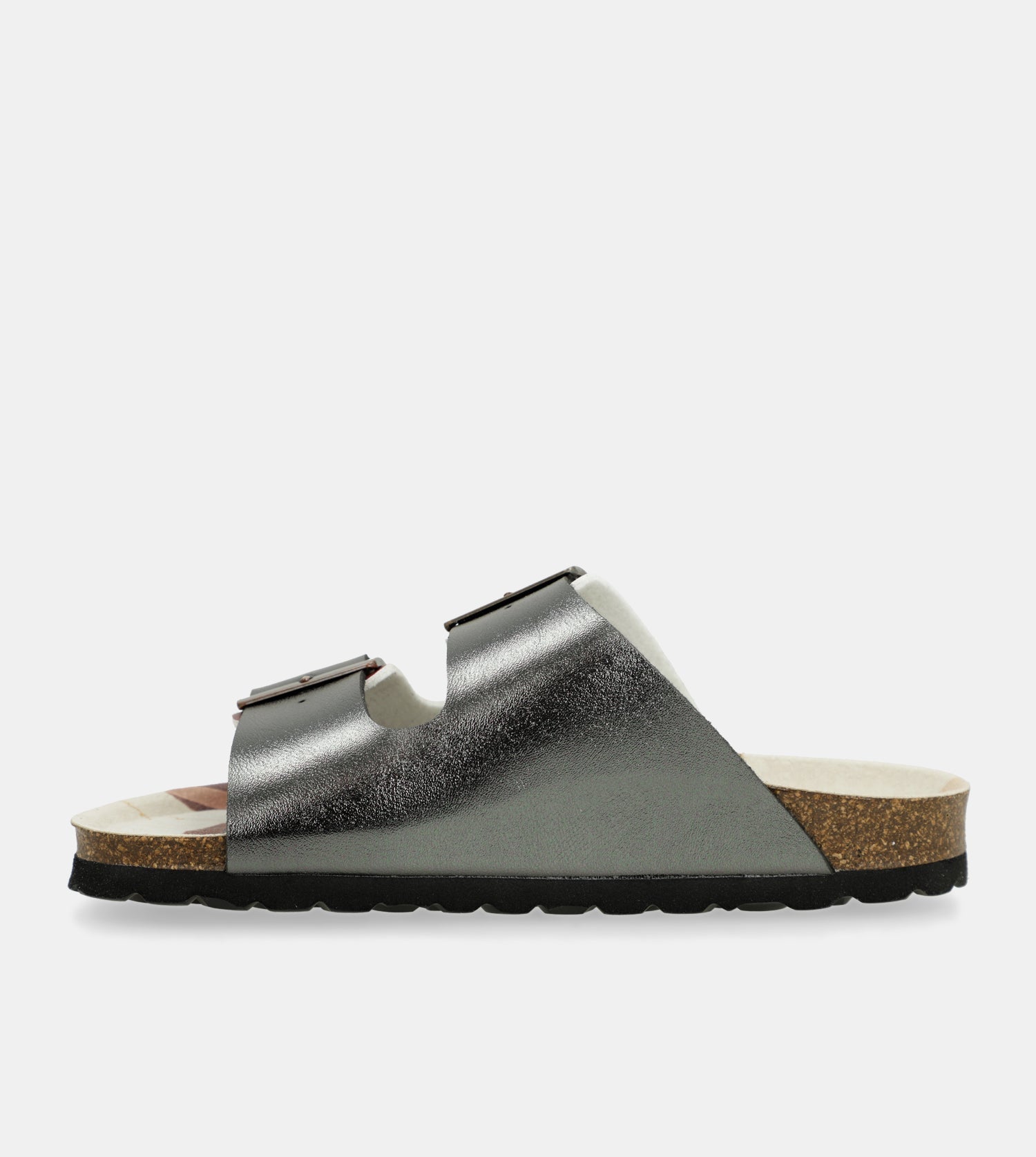 Schwarze mehrfarbige Bio-Sandalen