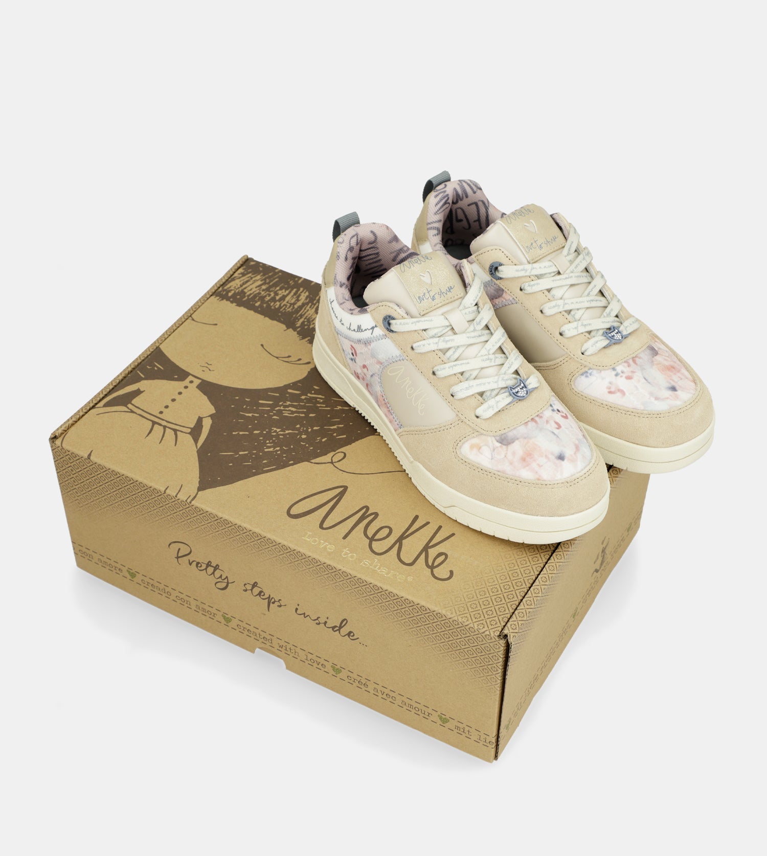 Mehrfarbige Sneakers Alma