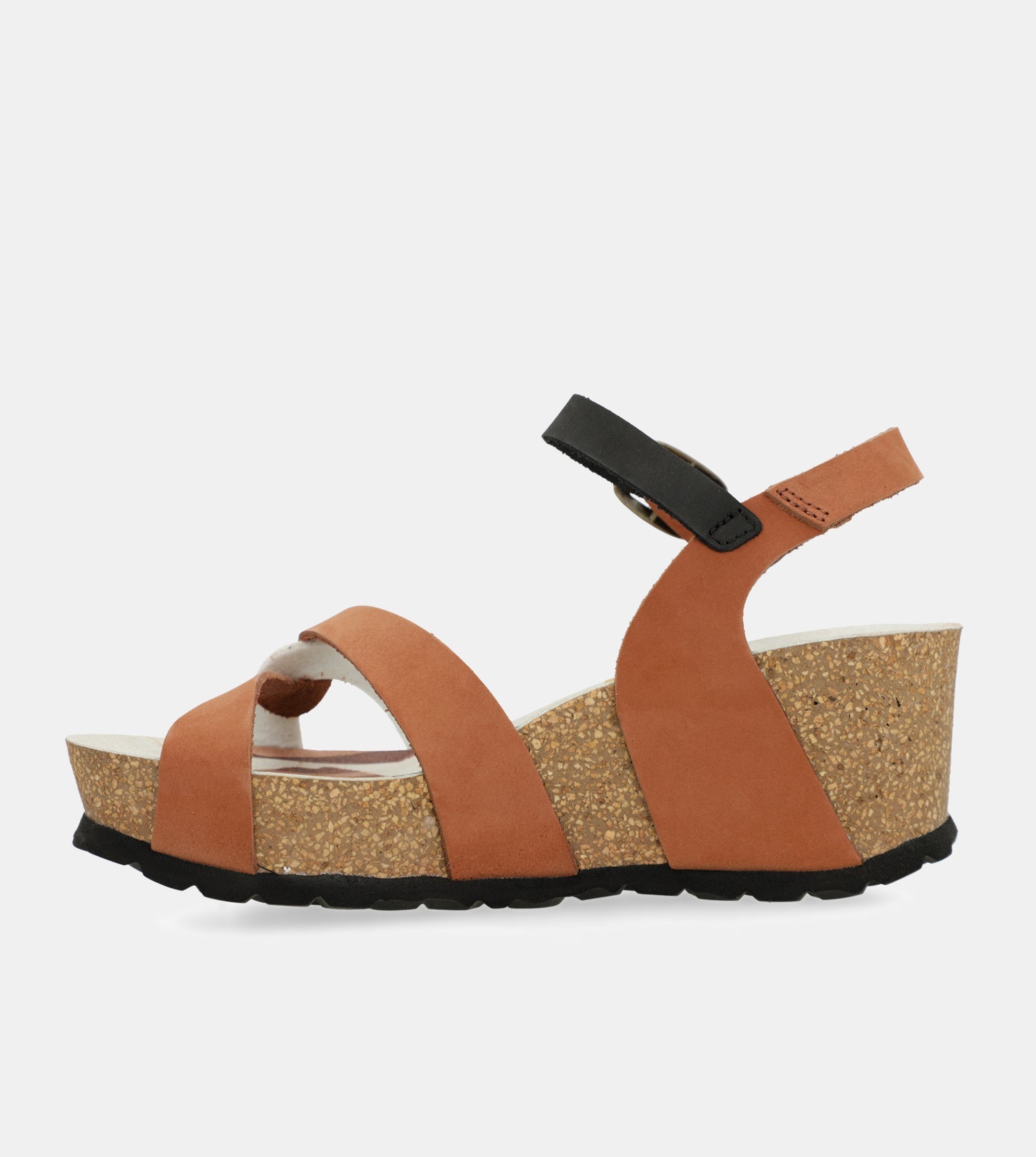 Keilsandalen bio mit Lederriemen