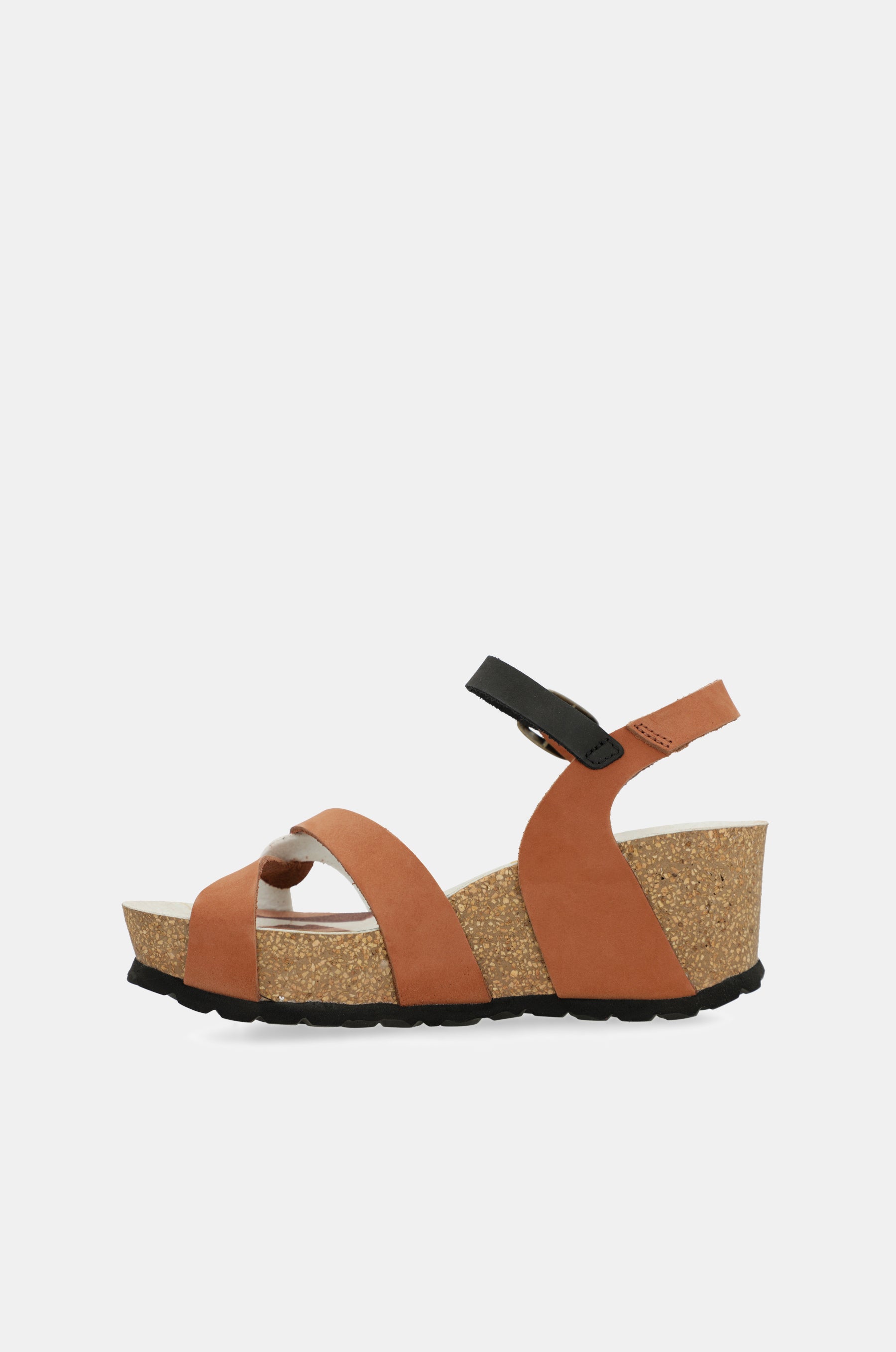 Keilsandalen bio mit Lederriemen