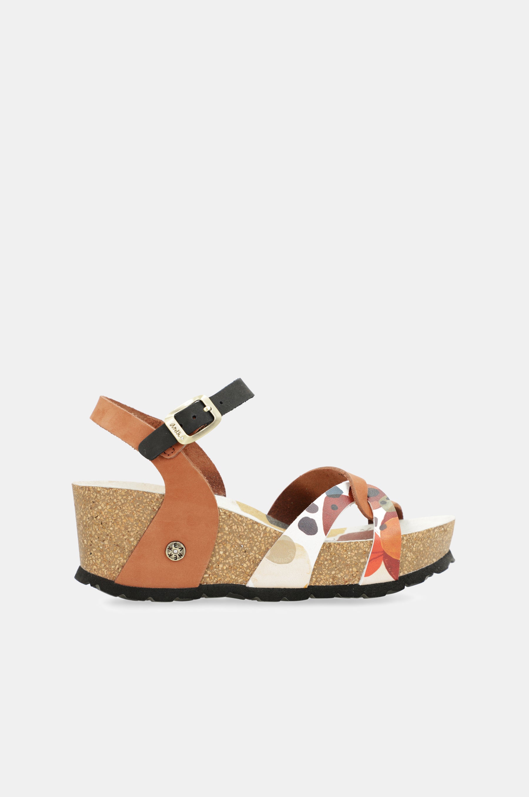 Keilsandalen bio mit Lederriemen