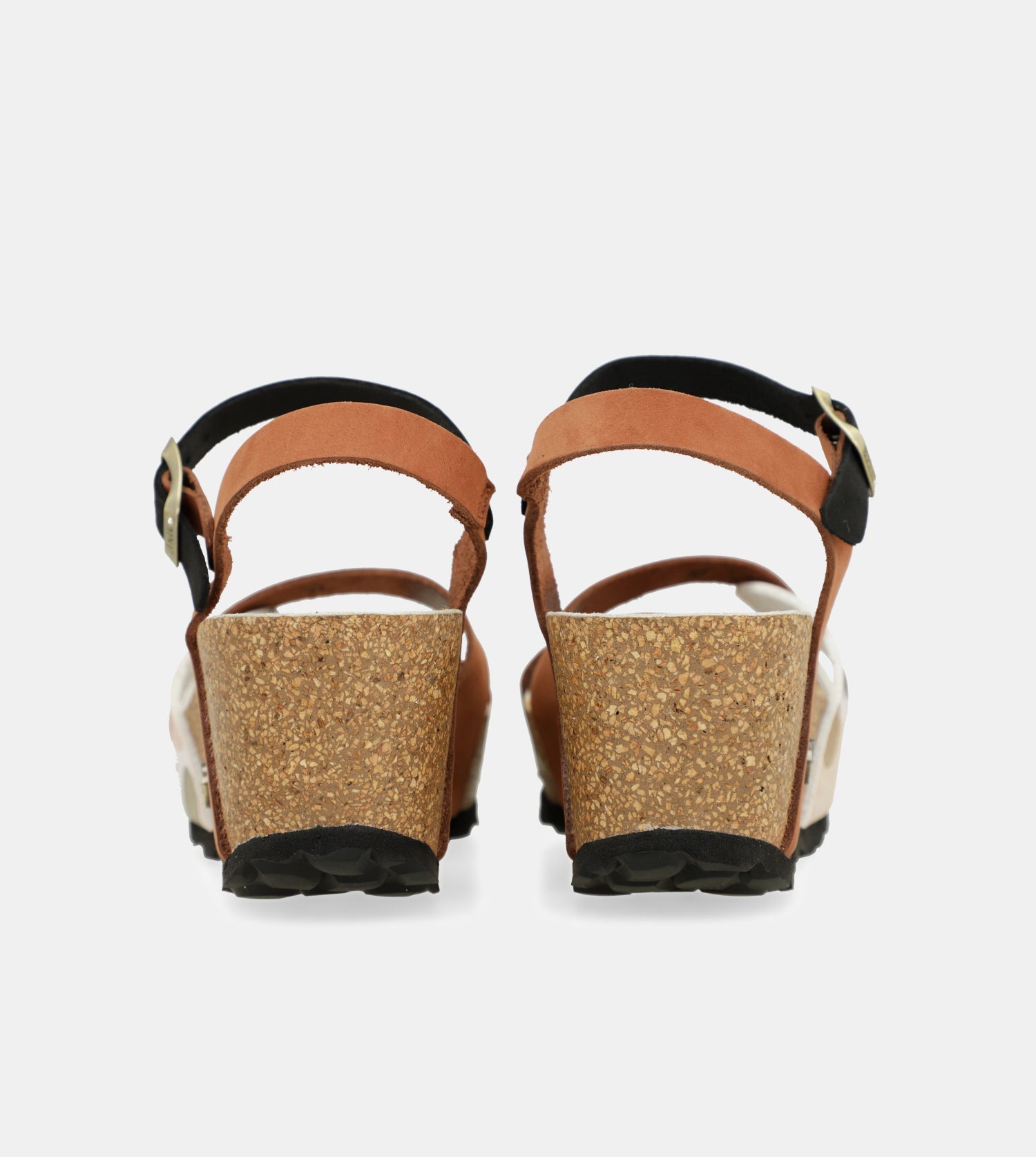 Keilsandalen bio mit Lederriemen