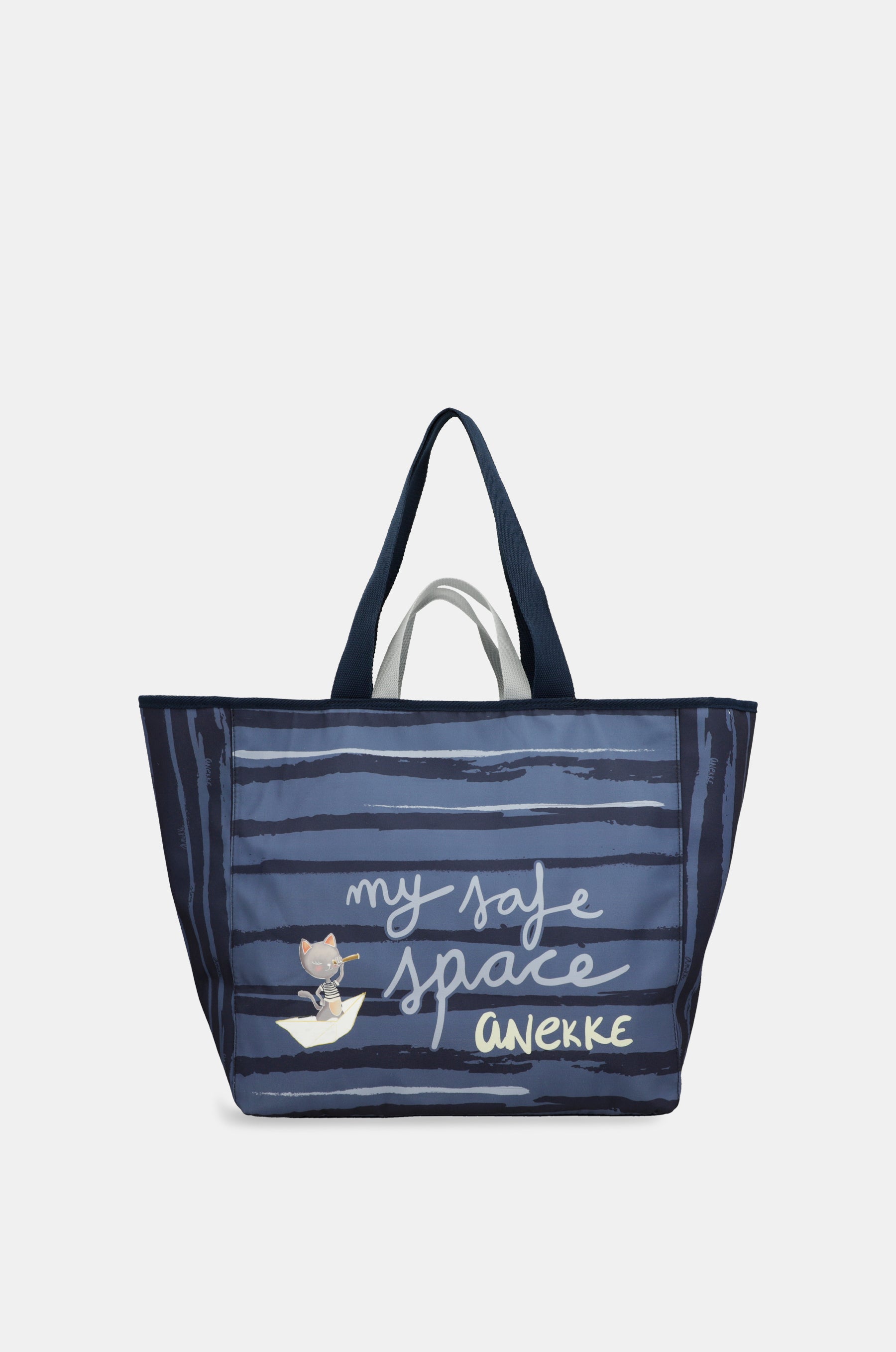 Große blaue Strandtasche