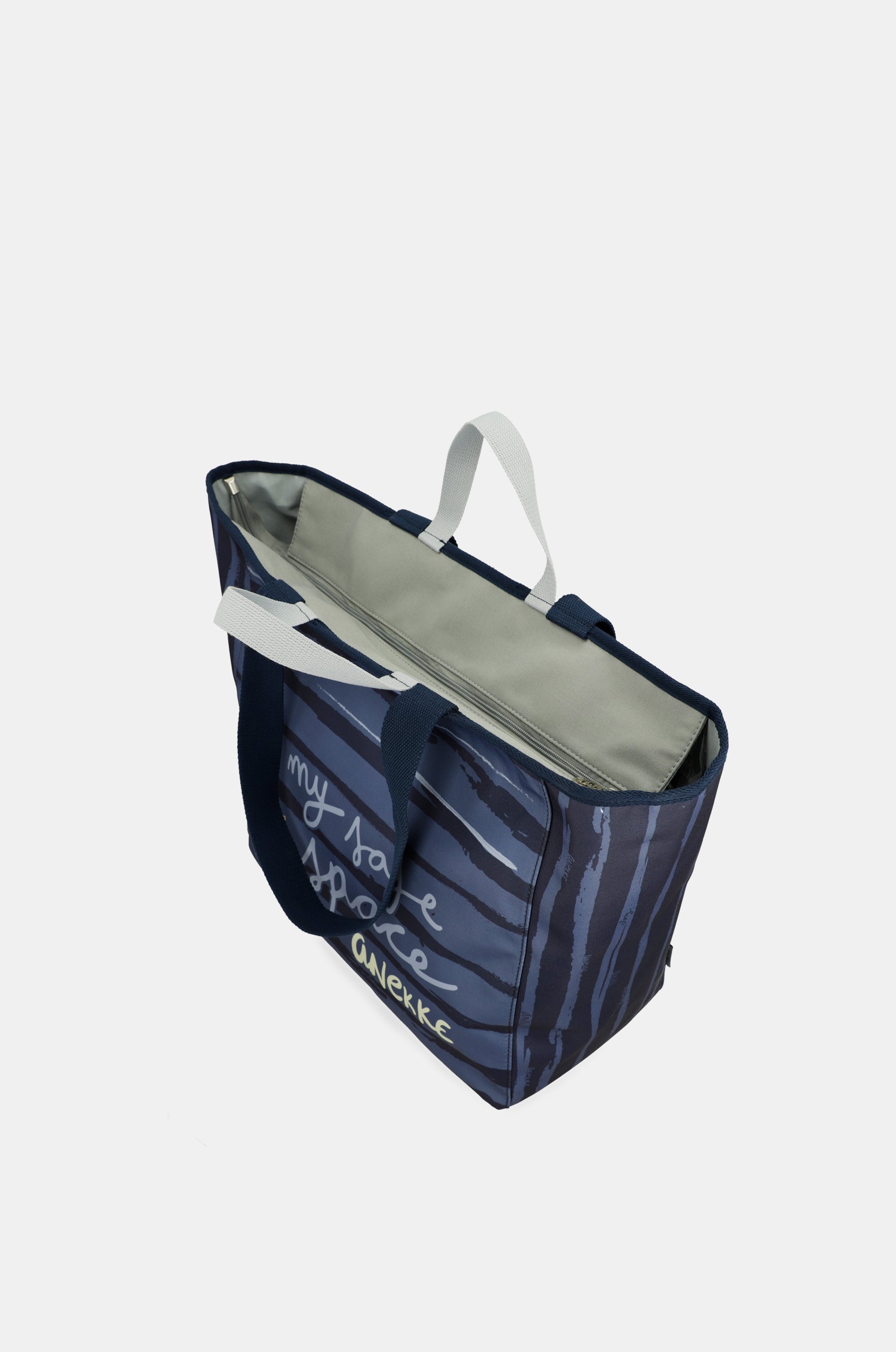 Große blaue Strandtasche