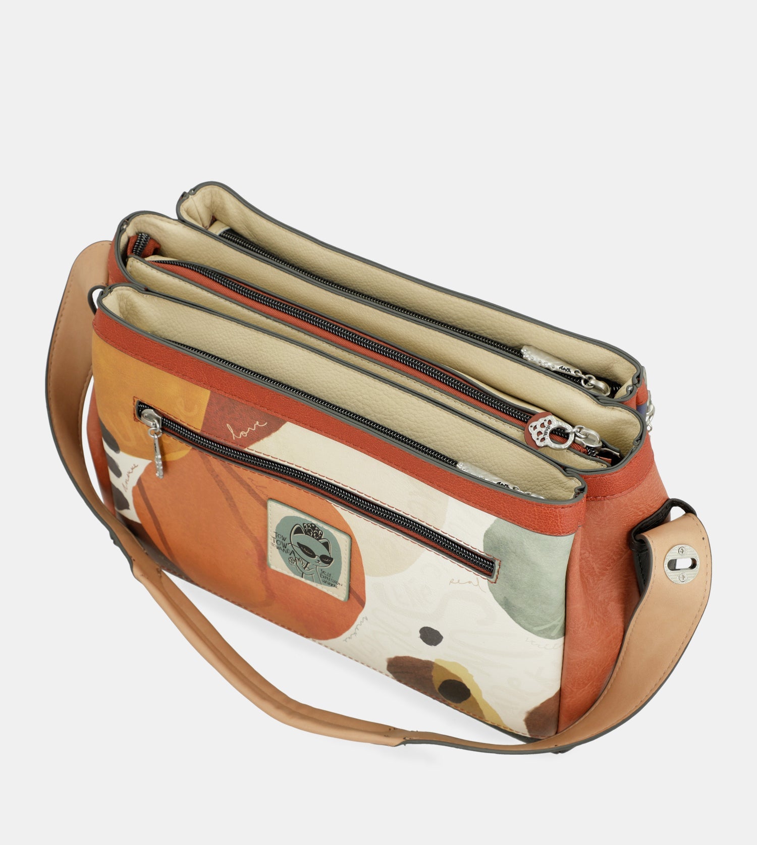 Tasche Alma mit drei Fächern