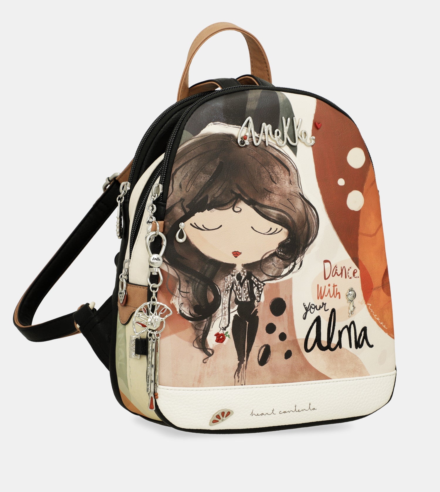 Rucksack Alma mit drei Fächern