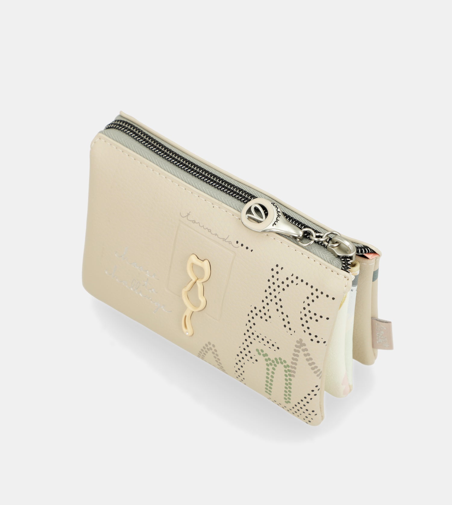 Münztasche Alma mit drei Fächern