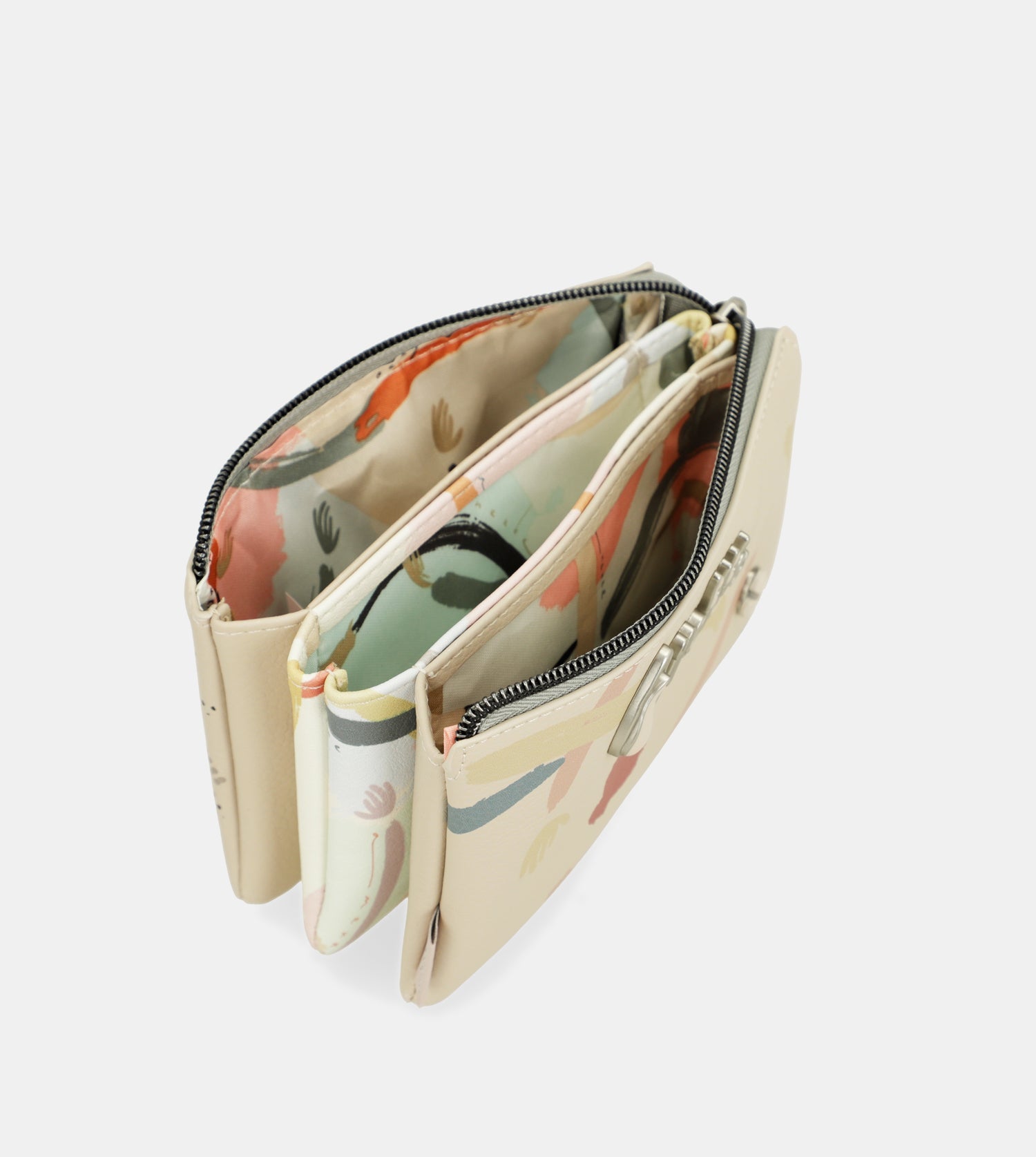 Münztasche Alma mit drei Fächern