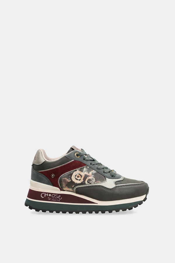 Sneakers Platform dunkelgrau