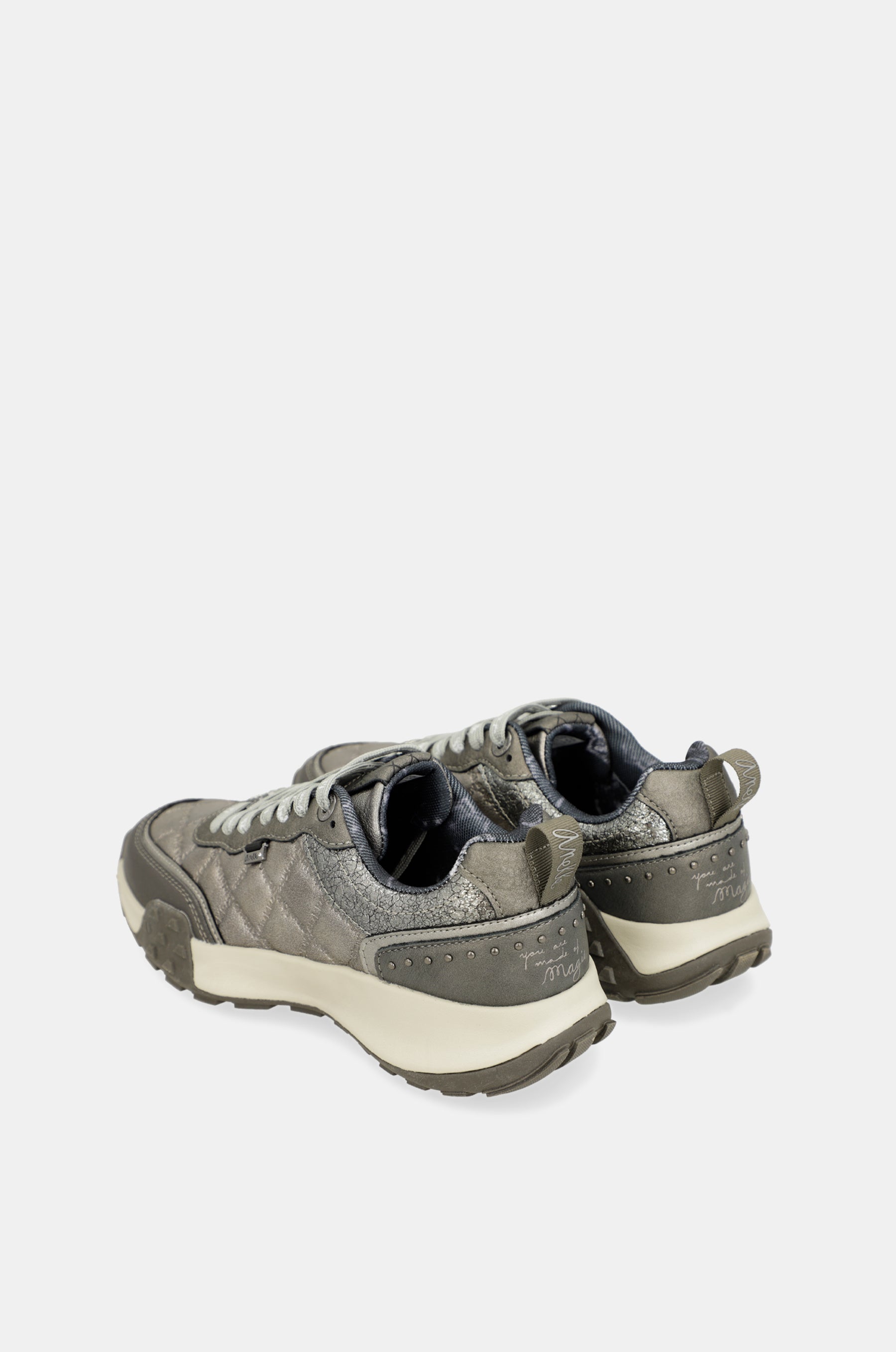Sneakers taupe metallisch