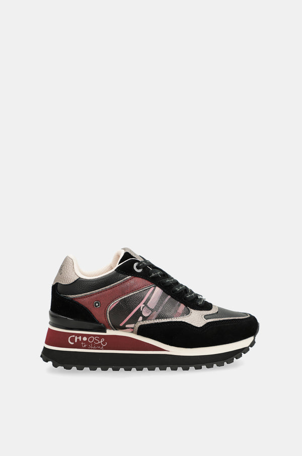 Sneakers Platform schwarz
gemustert
