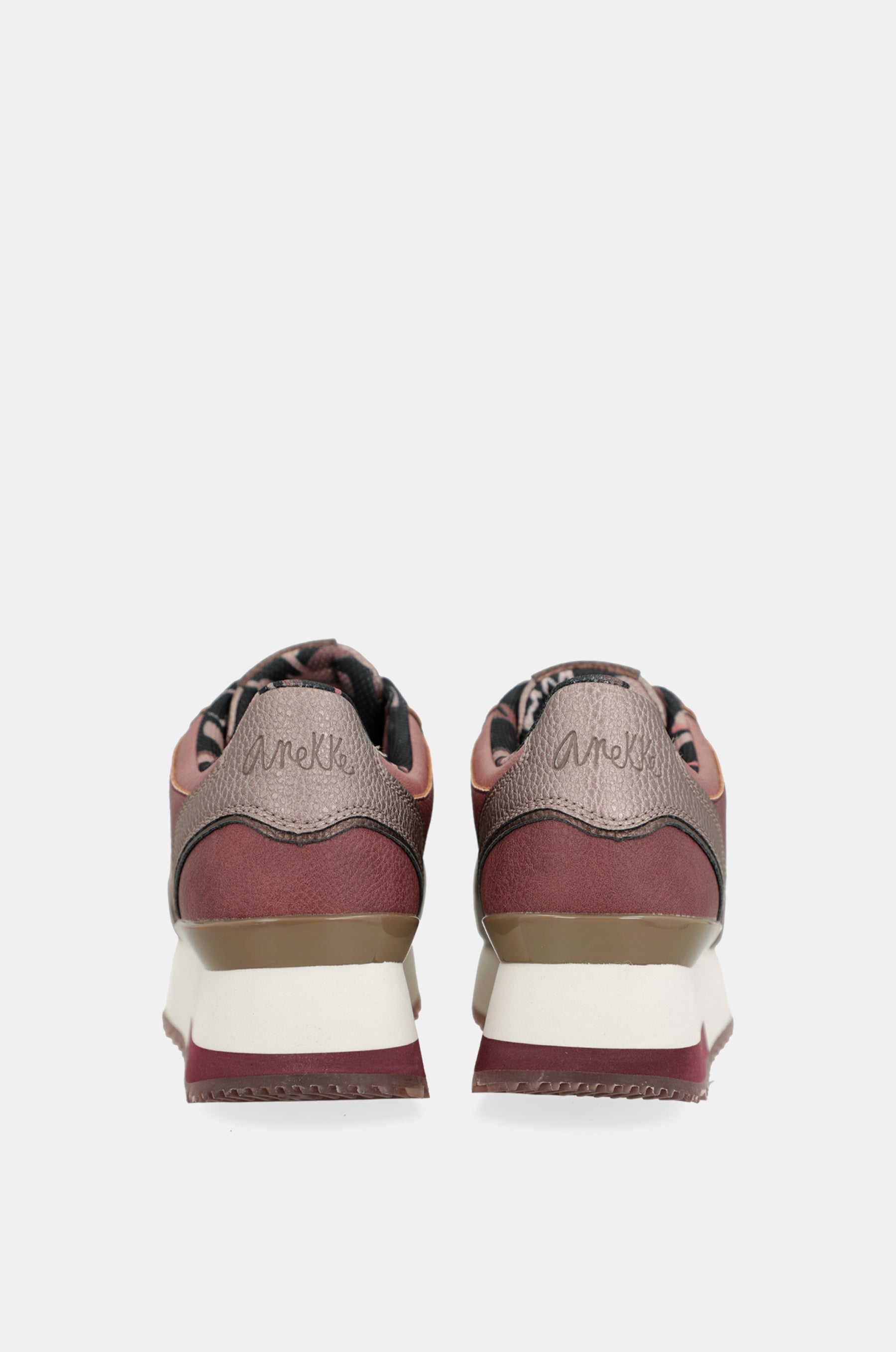 Sneakers Platform rosa metallisch