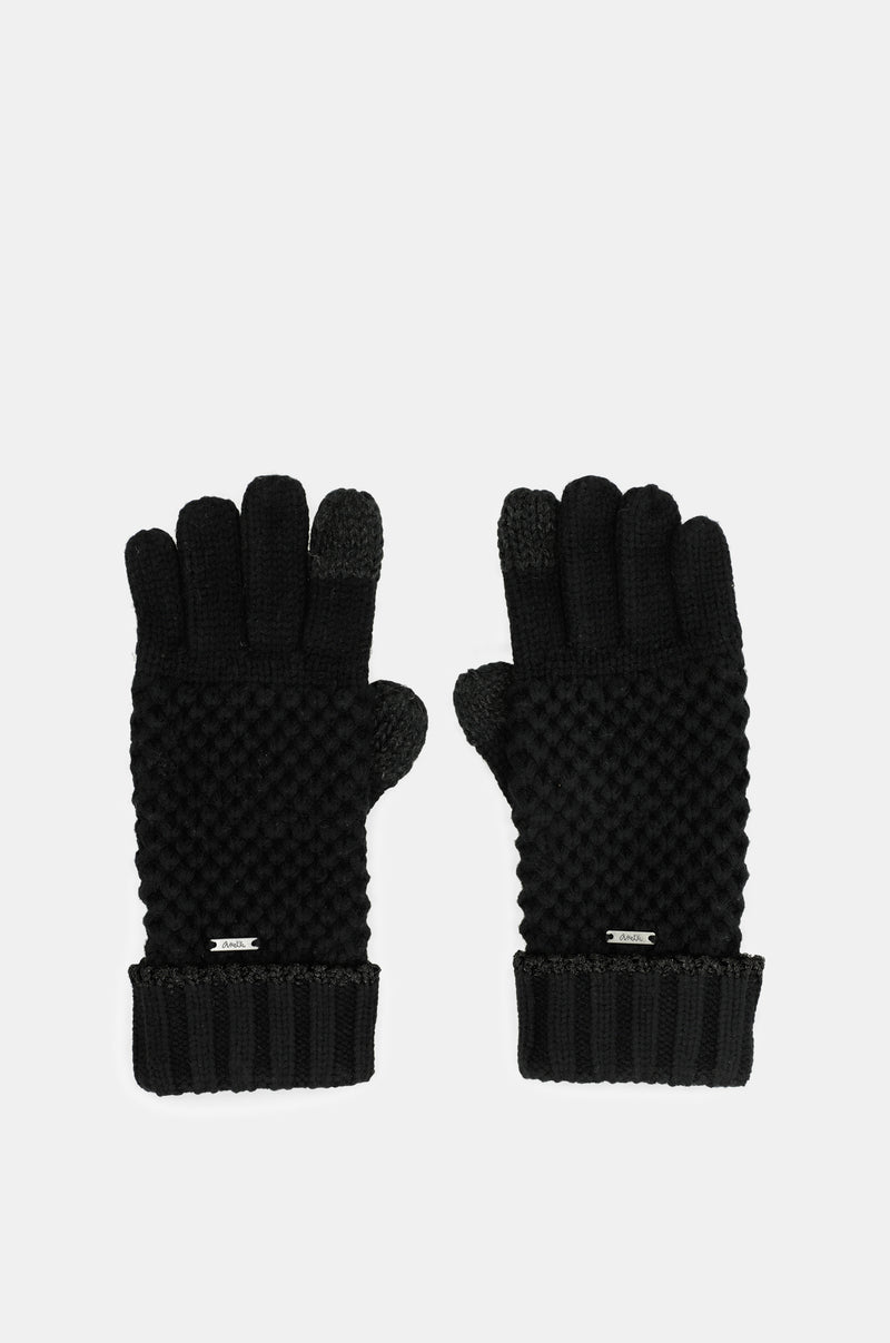 Strickhandschuhe schwarz