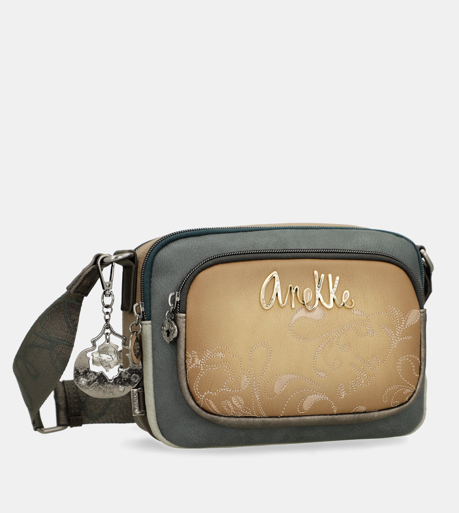 Umhängetasche mit 2 Fächern Manifesto